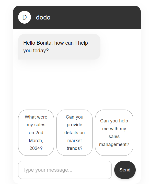 Chatbot Screenshot